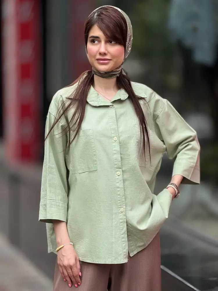 شومیز کتان ملکه